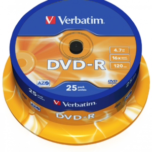 DVD-R Plata mate - Paquete de 25