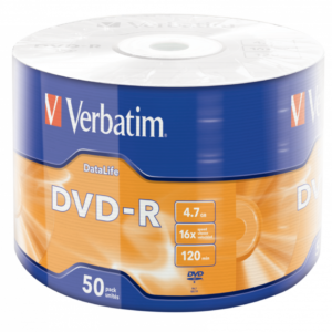 DVD-R Plata mate - Paquete de 50 Envoltorios